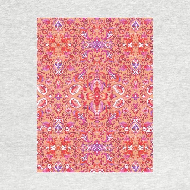 Geometric floral tile seamless pattern by Remotextiles